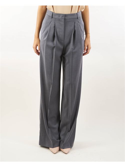 Wide leg trousers with double pences Simona Corsellini SIMONA CORSELLINI | Pants | PA01201TFLP0001652